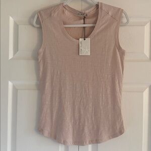 NWT Barefoot Dreams Malibu Collection Sleeveless Slub Tee - Size XS